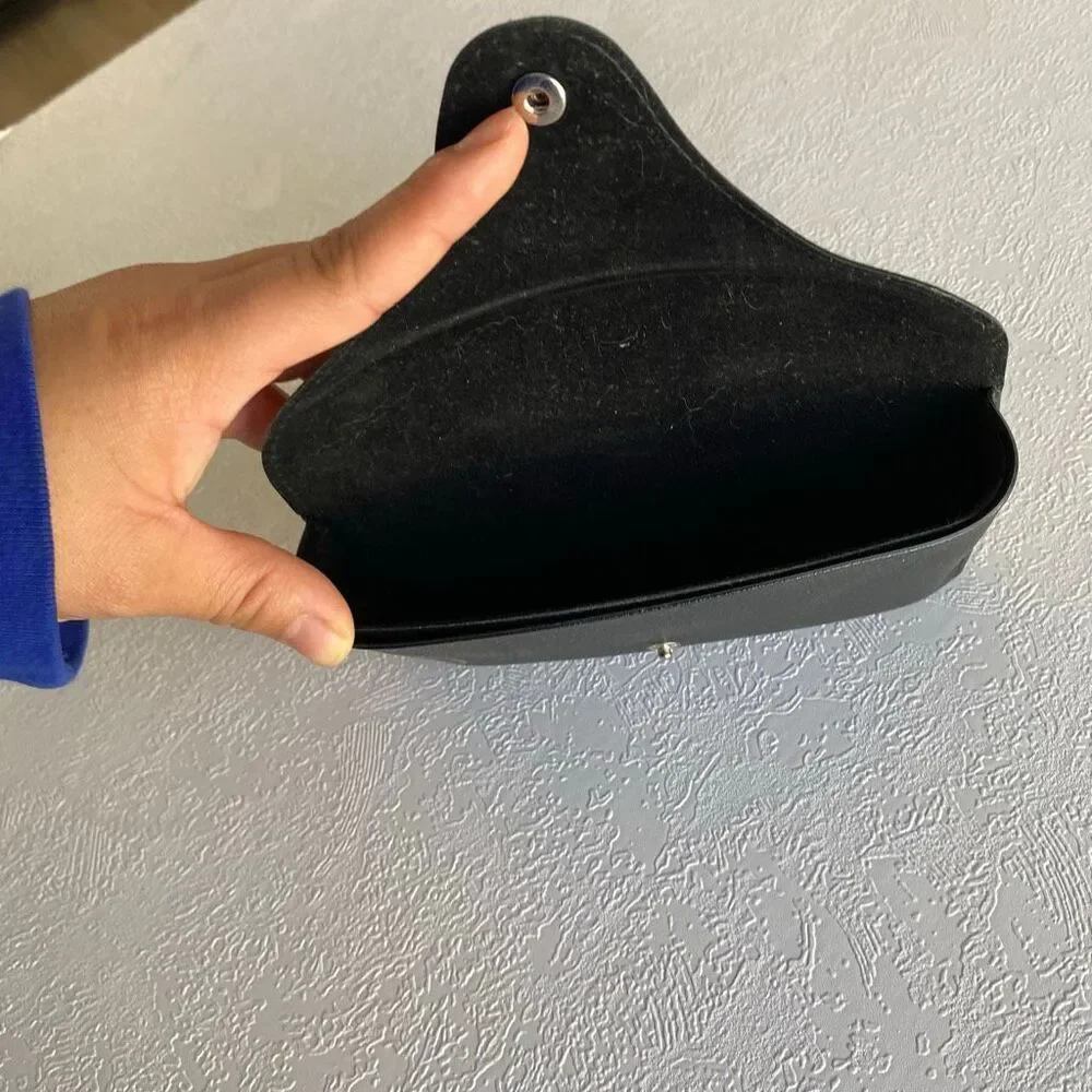 Ray-Ban Black Hard Sunglasses Eyeglass Case Snap Closure Original